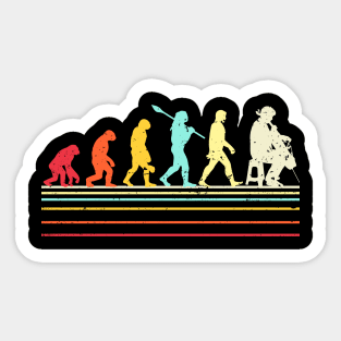 Vintage Cello Evolution Cello Player Sticker